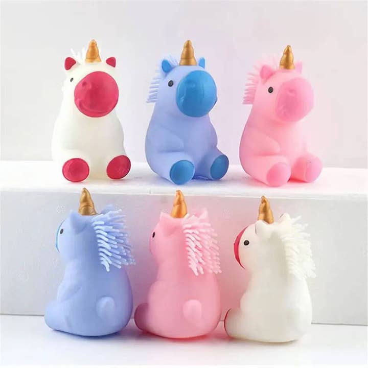 Light Up Unicorn Squishy Ball 's Toys In Bulk for wholesale by Buddha Yoga