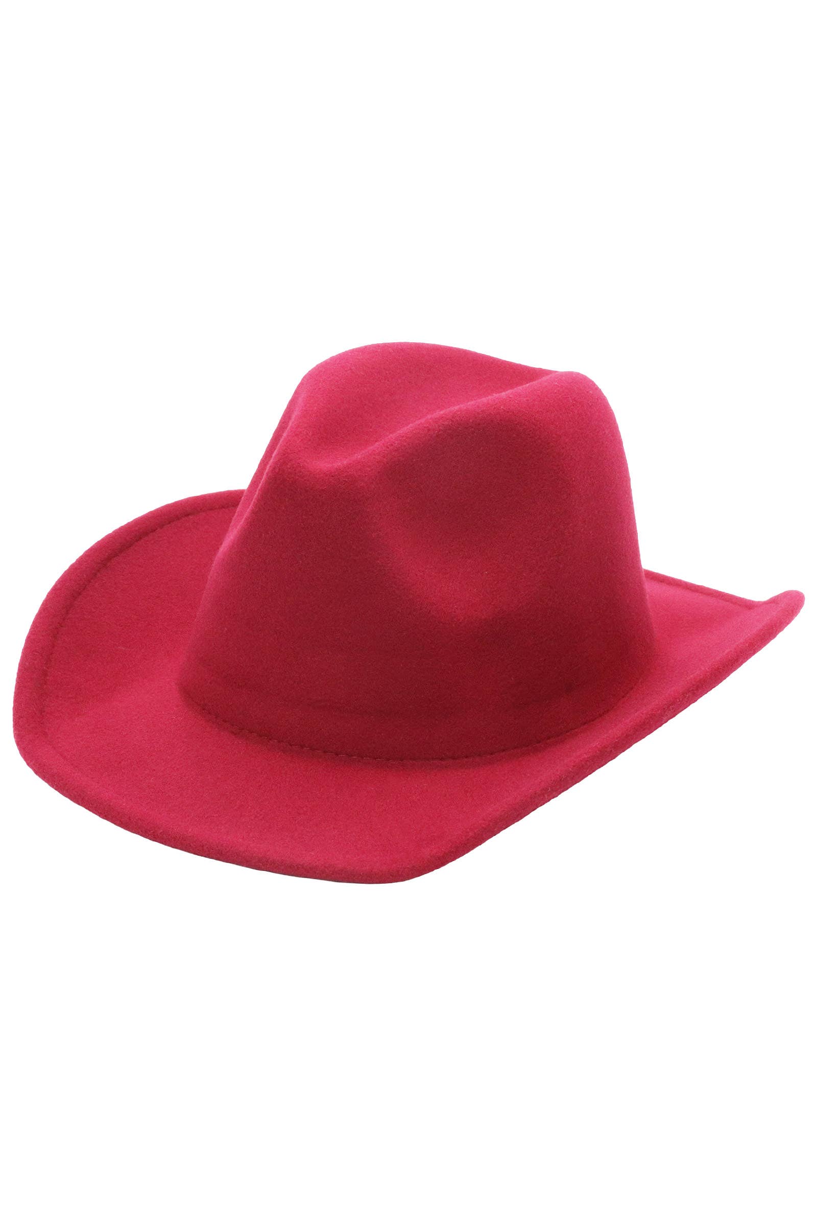 Cap Zone – wholesale Cowboyhatt - Unisex – Solid Plain Taco Brim Filthatt Cowboyhatt0