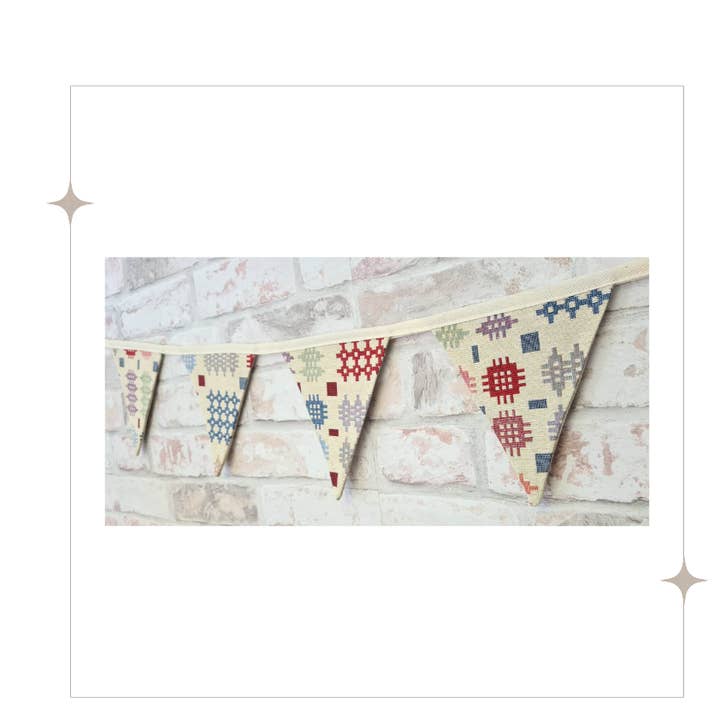 Welsh Blanket Tapestry Cotton Bunting for wholesale by Sweet Williams