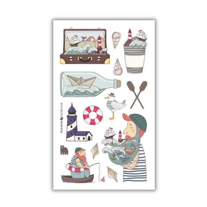 Wander the Waves for wholesale by Four Bears Sticker Club