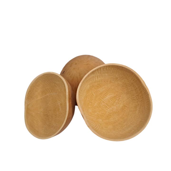 MadeinGhanaShop - Wholesale Decorative Plate/Dish/Bowl - Calabash from Ghana - 20 pieces2