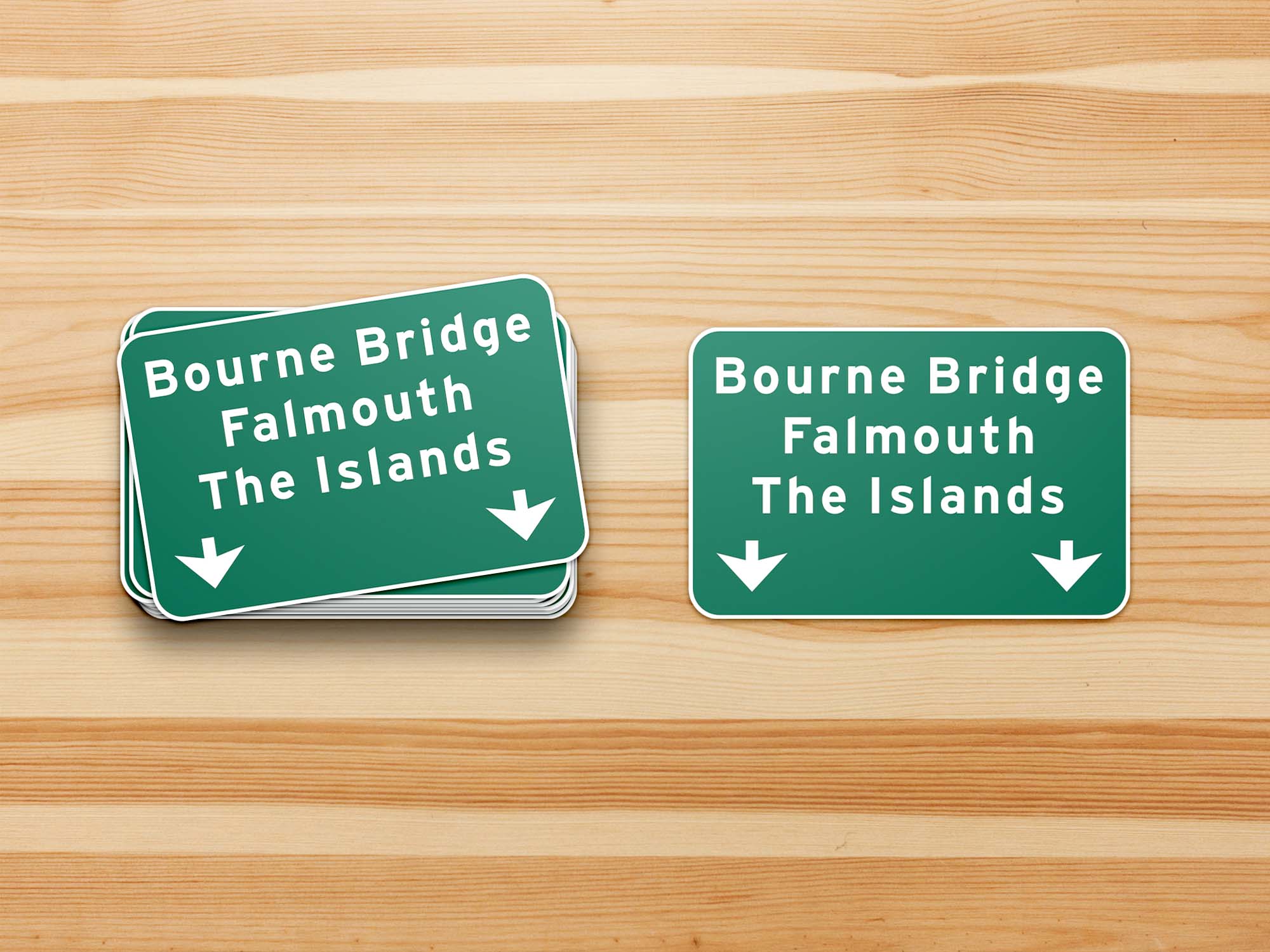 Cape Cod Stickers - Wholesale Sticker - Bourne Bridge Approach Cape Cod Waterproof Bumper Sticker1