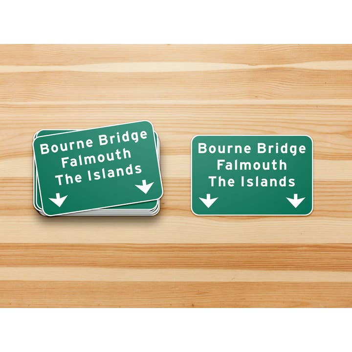 Cape Cod Stickers - Wholesale Sticker - Bourne Bridge Approach Cape Cod Waterproof Bumper Sticker1