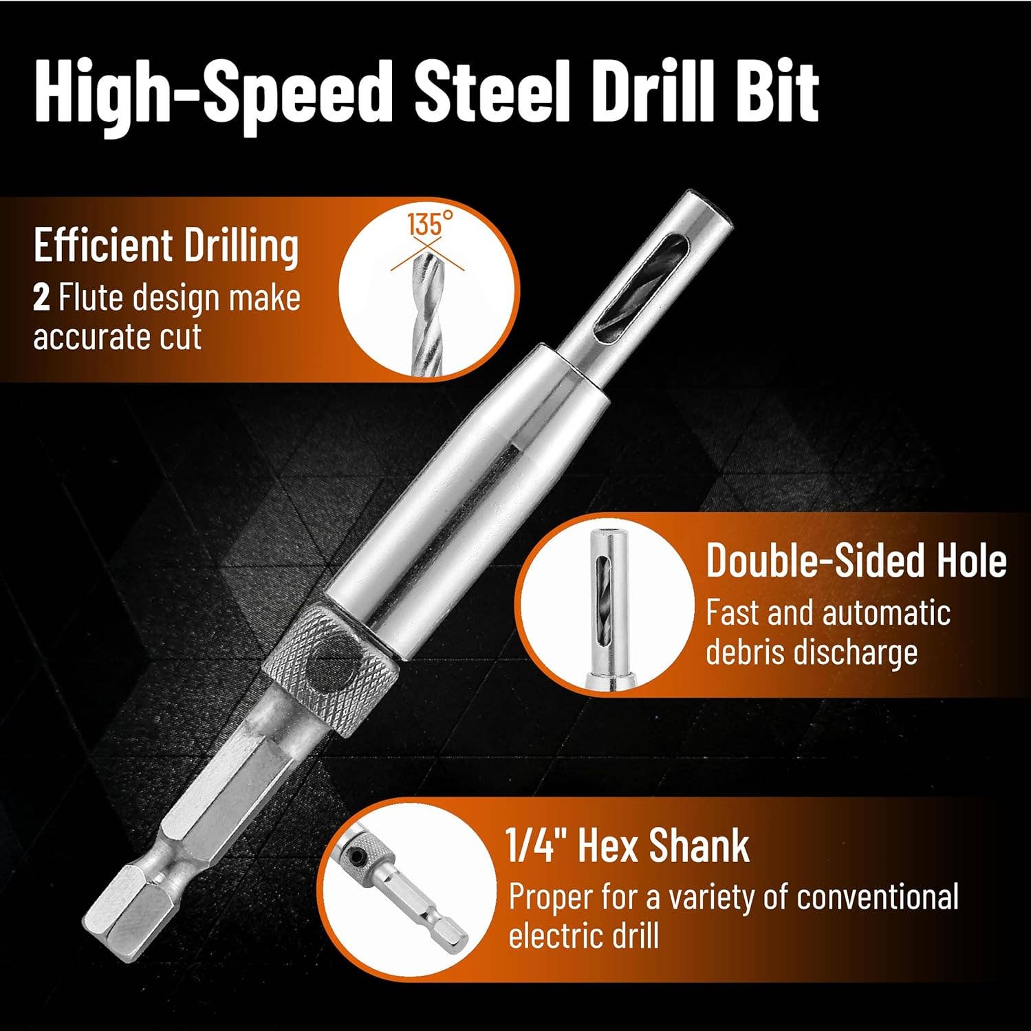 Bates Choice – wholesale Tool set – Bates- Self Centering Drill Bit Set, 3 Pack2