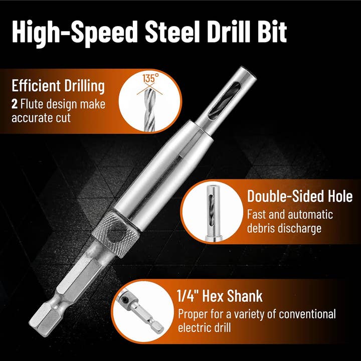 Bates Choice – wholesale Tool set – Bates- Self Centering Drill Bit Set, 3 Pack2