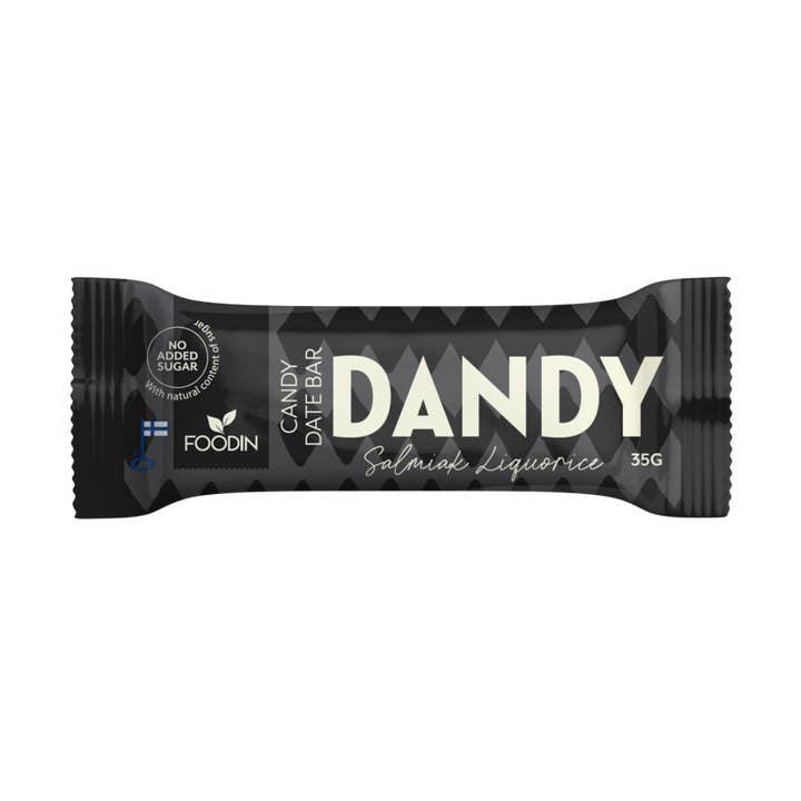 Foodin - Vente Barres de céréales - Barre de dattes Dandy Candy au réglisse salmiak 35 g0