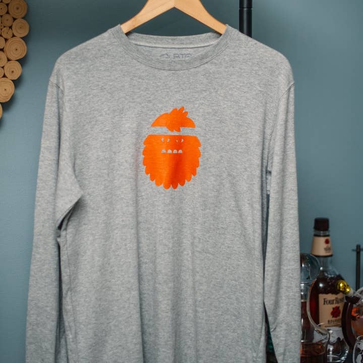 Bigfoot shirt met lange mouwen in grijs voor wholesale door Bigfoot Kick