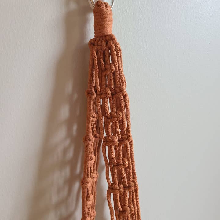 Macramé Mouse - Vendita all'ingrosso Fioriere a sospensione - Grande appendiabiti per piante in stile rete centrale2