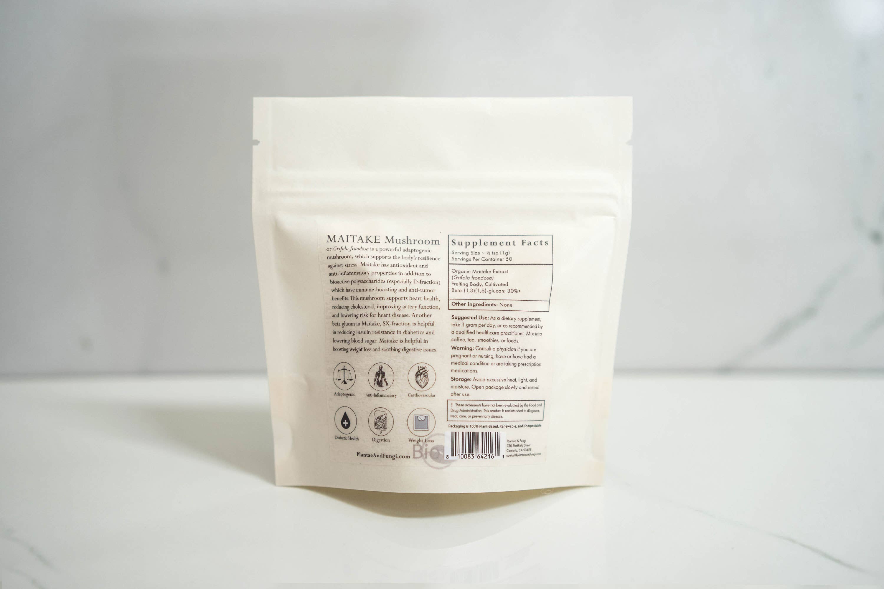 Plantae & Fungi – wholesale Protein/superfood powder – Maitake Mushroom Powder - organic 1:1 extract1