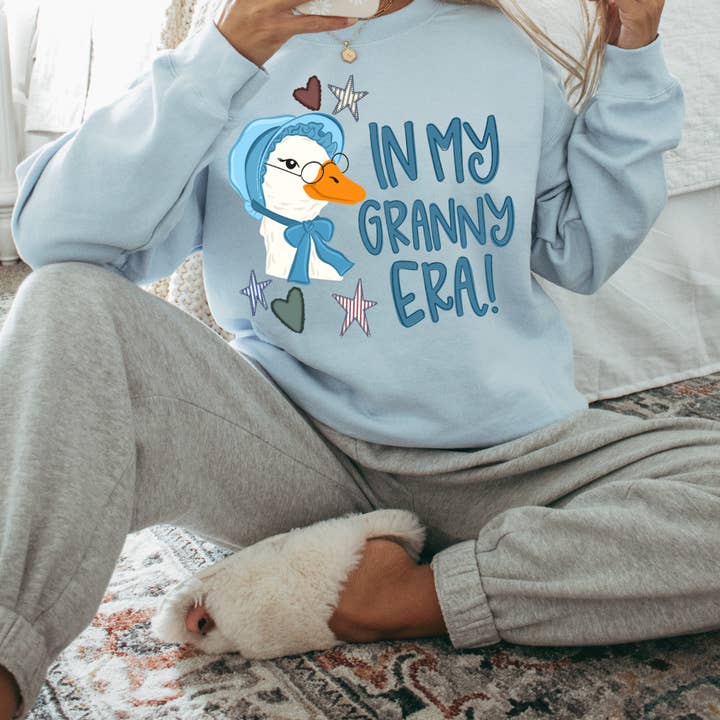 Granny Era Sweatshirt for wholesale by Apparel Crush