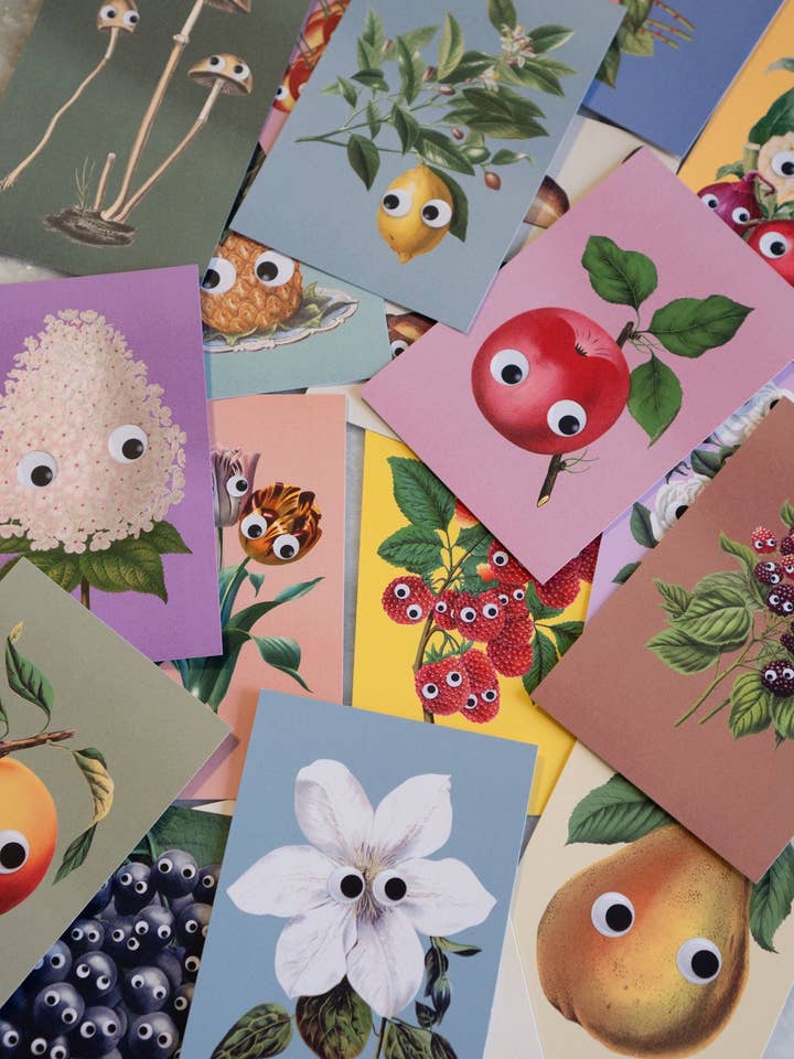 Googly Guys - Pakke med 20 postkort for engroshandel hos Stay Home Club