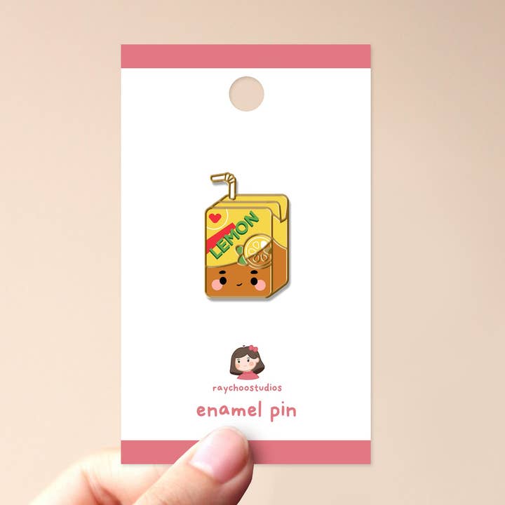 Zitronentee-Emaille-Pin für den Großhandel von Raychoo Studios Inc.