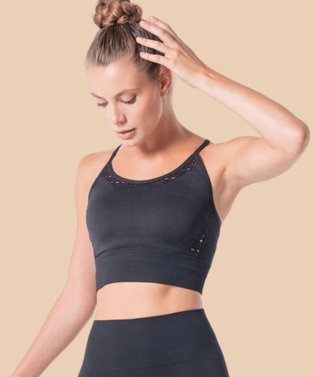 Anaissa - Vendita all'ingrosso Maglia sportiva - Donna - Top sportivo con trafori 3D Bali6