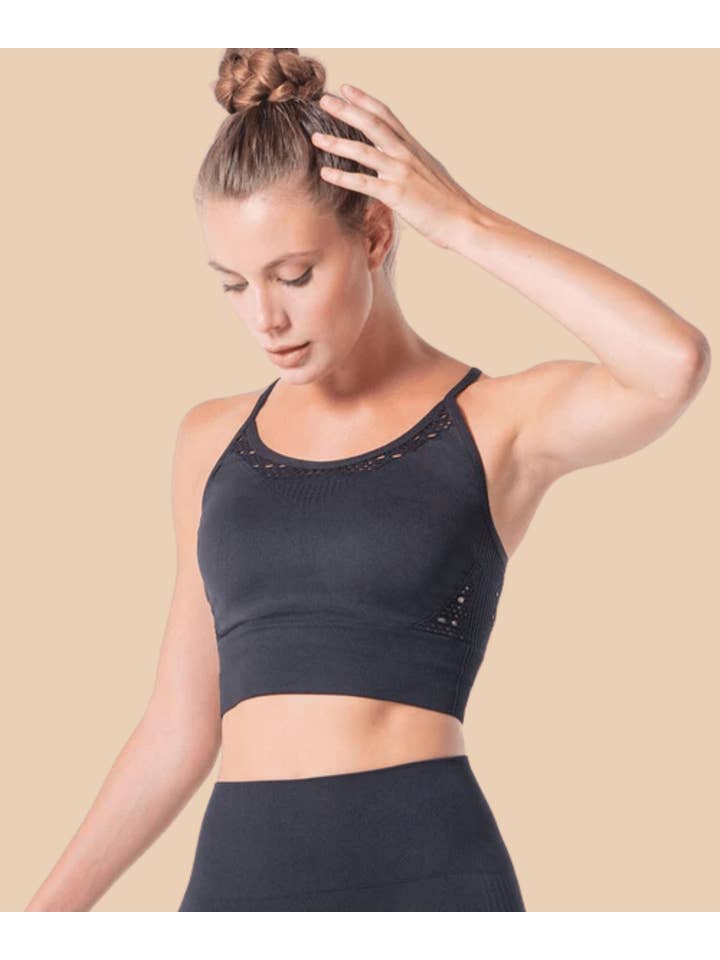 Anaissa - Venta al por mayor Camiseta deportiva - Mujer - Top deportivo con calados 3D Bali6