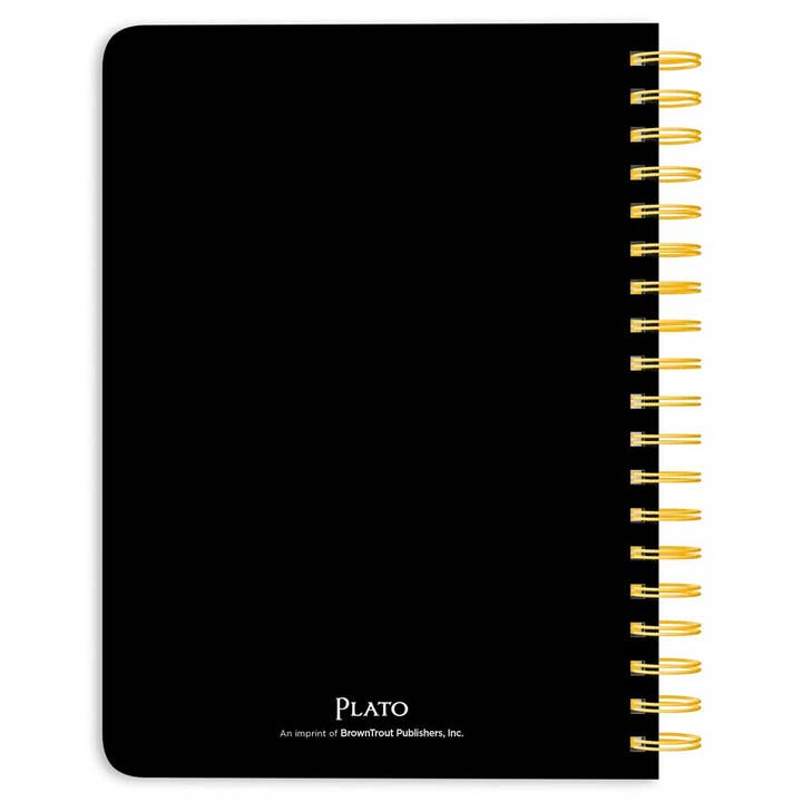 Black Solid 2024 6x7.75 18 Months Desk Planner for wholesale by Brown Trout