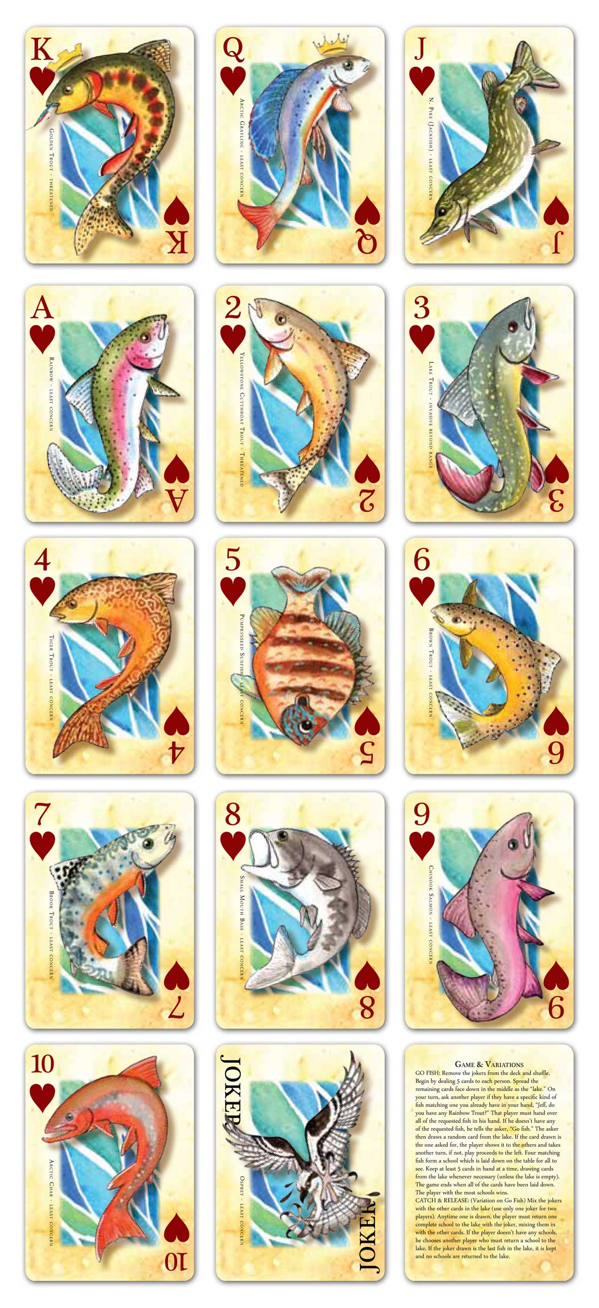 Eternal Summers – wholesale Playing cards – Fly Fishing Playing Cards Poker Deck2