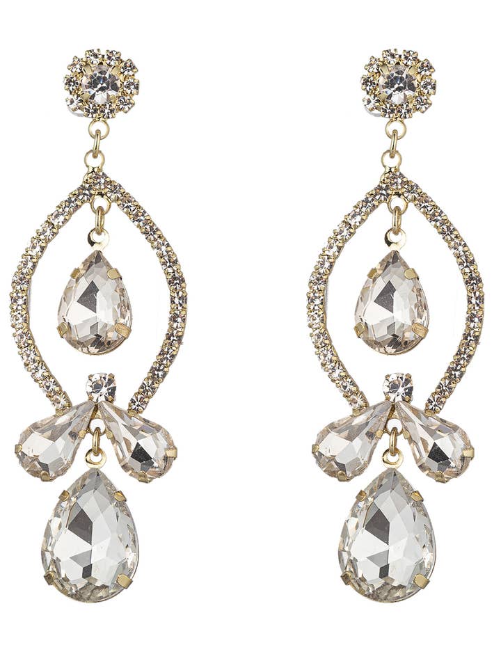 Boucle d'oreille Princess Drop Statement pour la vente par Eye Candy Los Angeles