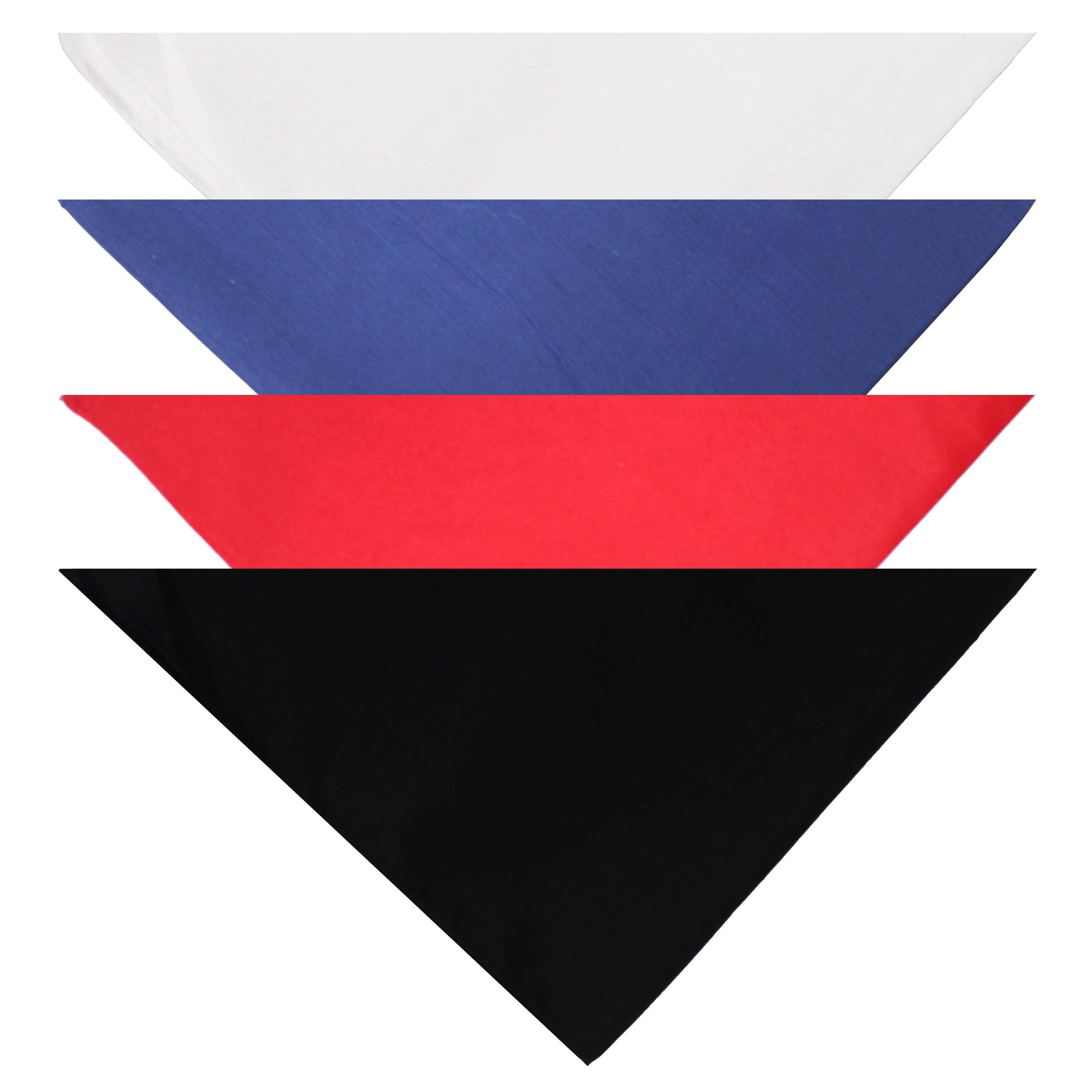 Auction Clearance - Vente Bandana – chien - Bandanas solides Balec pour chien, 4 pièces, écharpe et bavoir triangulaires pour tous les animaux de compagnie de petite, moyenne ou grande taille10