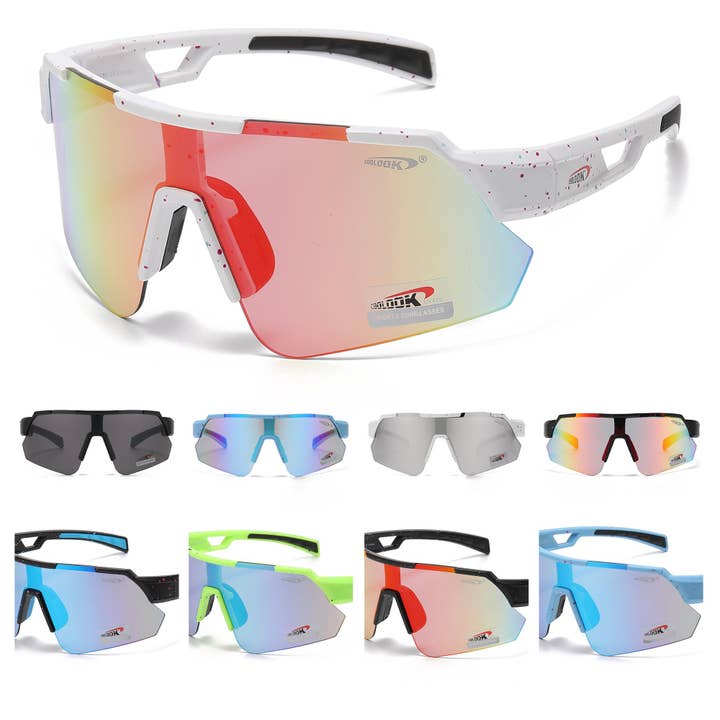 Coolook Wrap Around Heren Groothandel Zonnebrillen CL11002-1 voor wholesale door Hot Sunglasses Wholesale