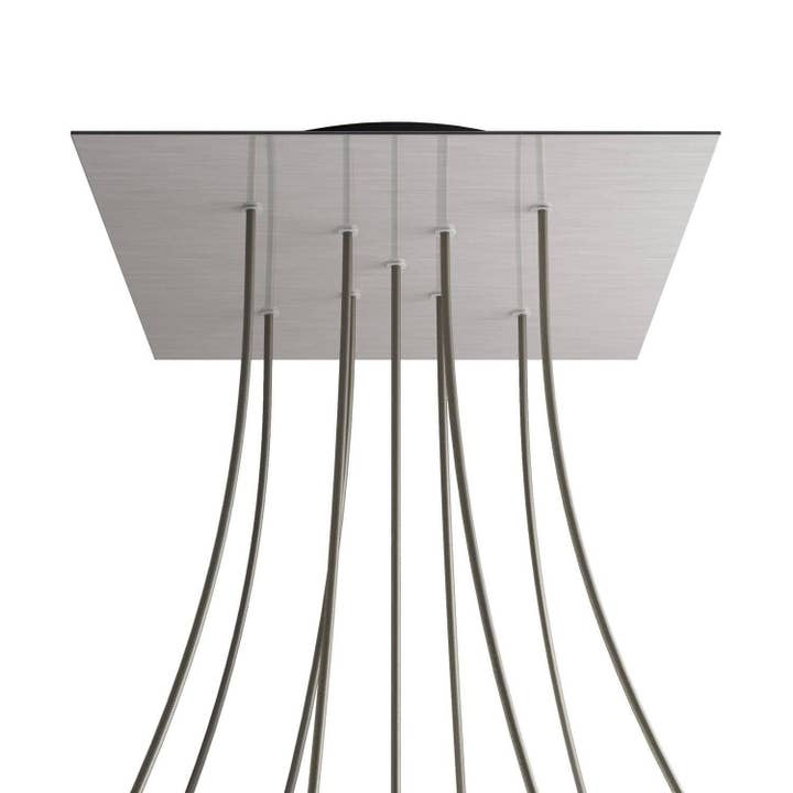 XXL Rose-One square rosette, 400 mm with 9 X holes and 4 side holes for wholesale by LIGHTINUP S.R.L.