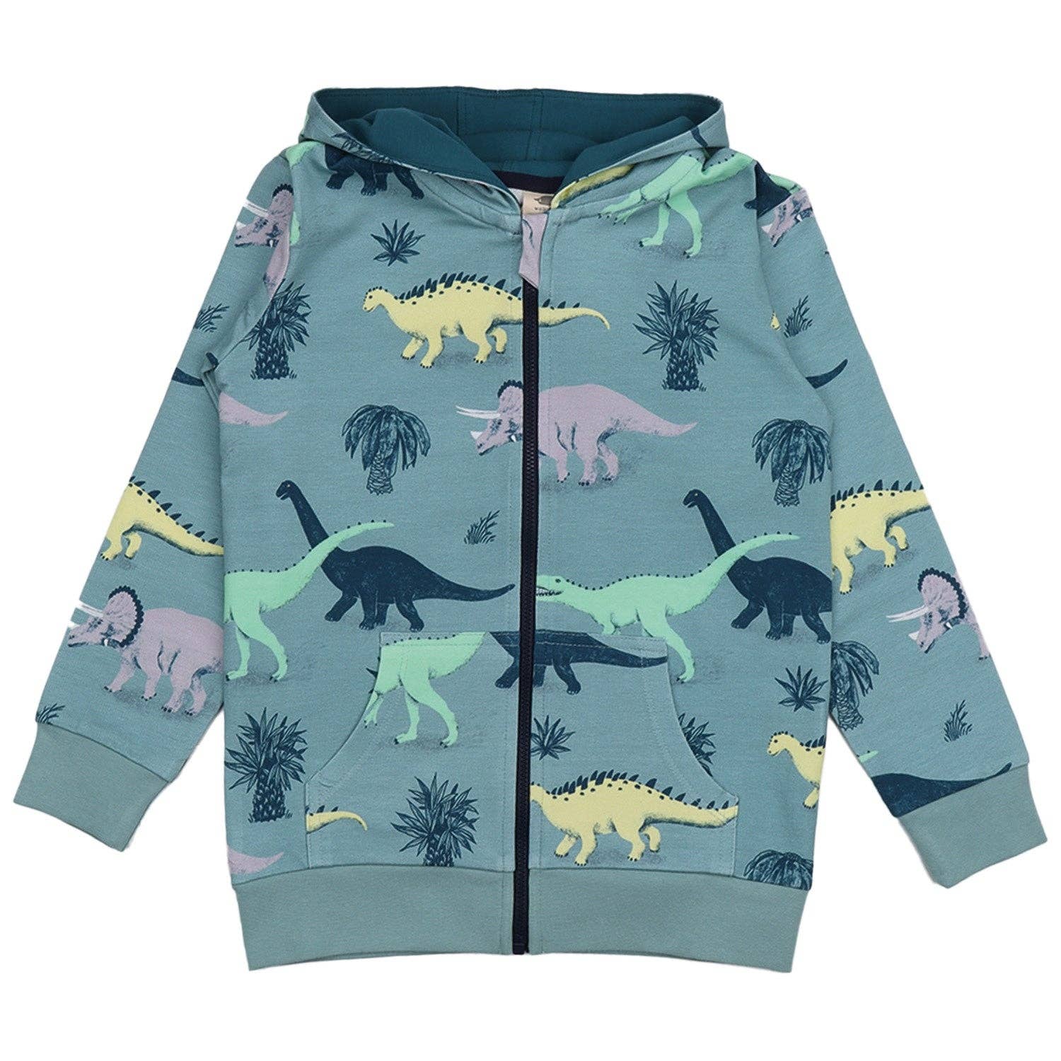 walkiddy - Wholesale Hoodie - Kids - Running Dinosaurs-Sweat Jacket0