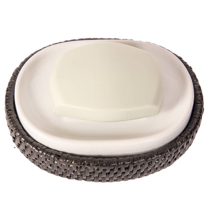 Artifacts Trading Company – Engroshandel Sæbeskål til bad – Rattan oval sæbeskål med keramisk indsats12