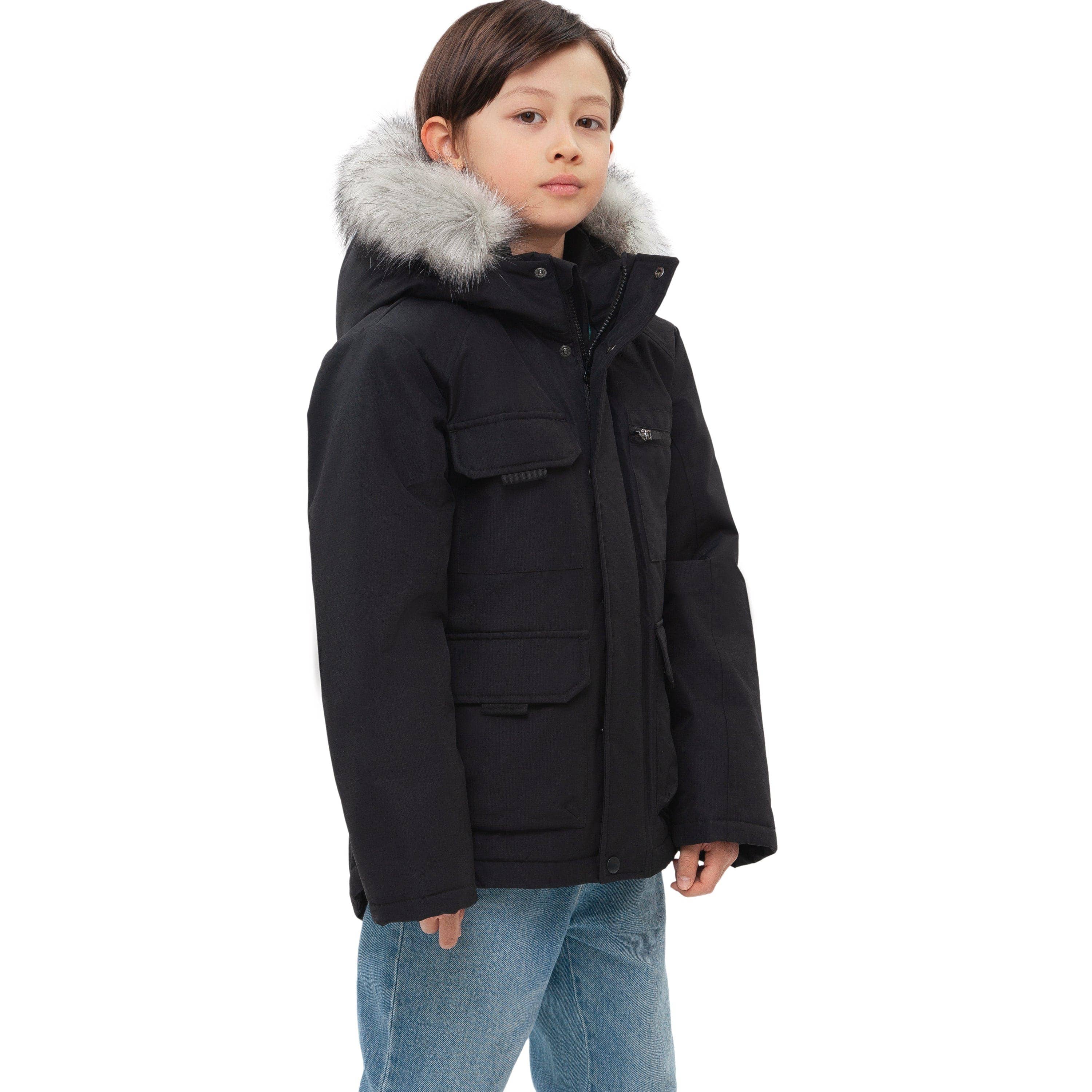 Rokka & Rolla - Wholesale Parka - Kids - Boys' Ripstop Parka Jacket Fleece Lined Winter Coat3