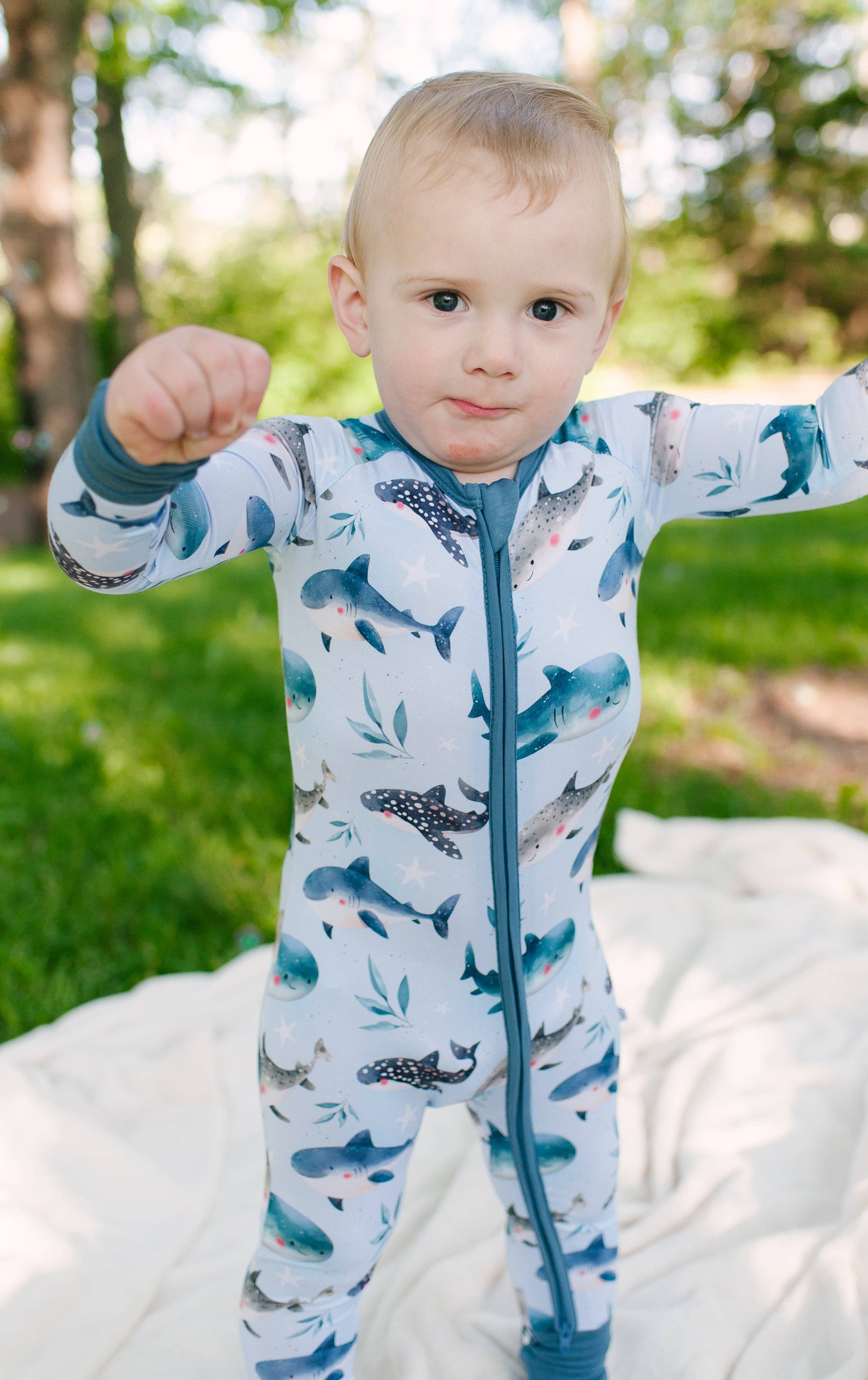 Stay Dreamy - Wholesale Sleepsuit - Baby - Zippy - Snuggle Sharks3