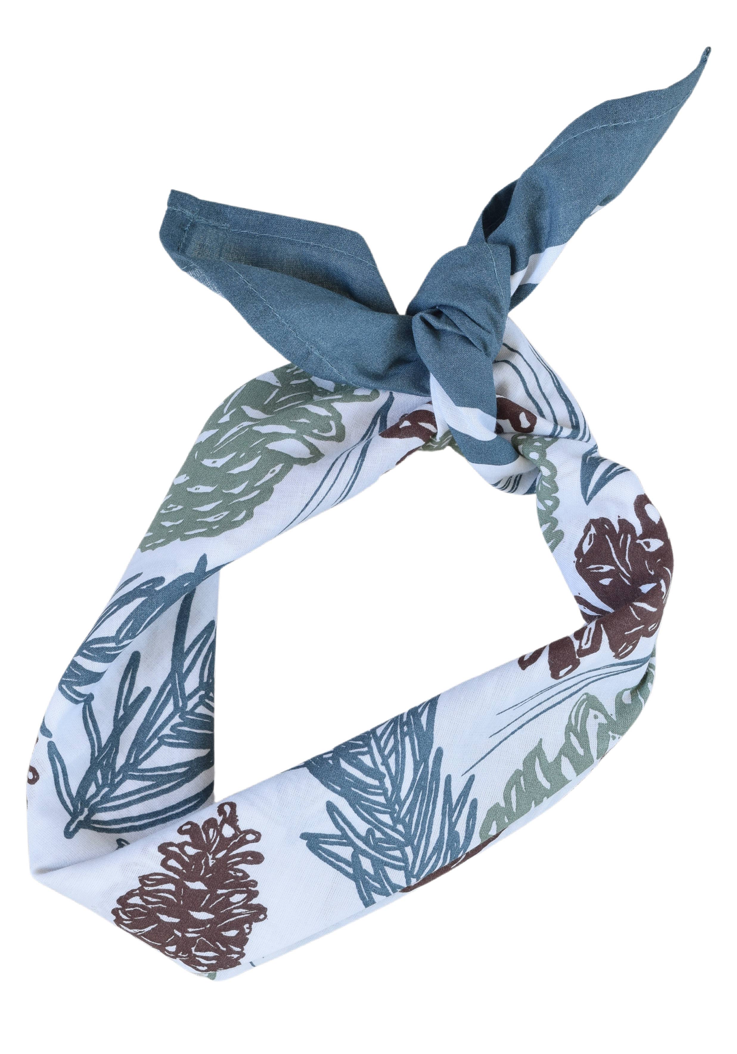 Hearth and Harrow - Wholesale Bandana - Unisex - Pine Cone Bandana - 100% Cotton - Woodland - Soft Green6