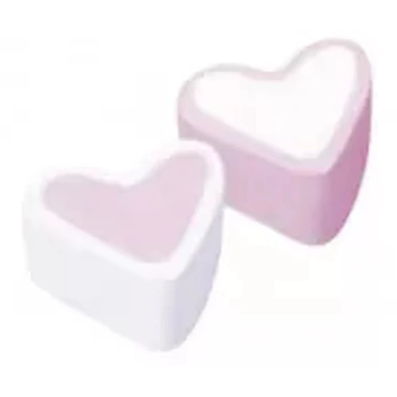 LS GROUP - Wholesale Chocolate - White and pink marshmallow hearts0