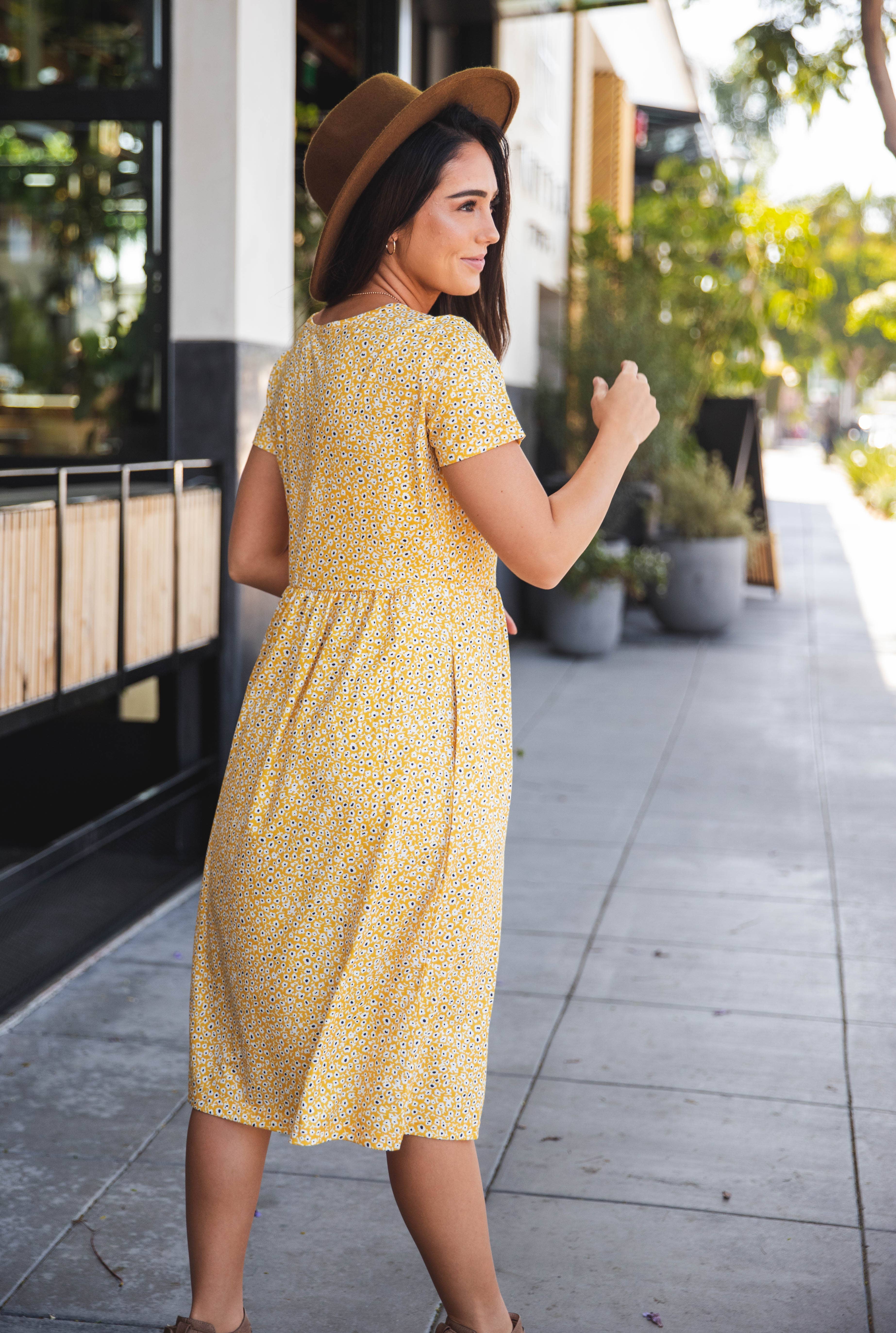 Tickled Teal - Vendita all'ingrosso Vestito - Donna - Abito Penelope con tasca laterale arricciata13