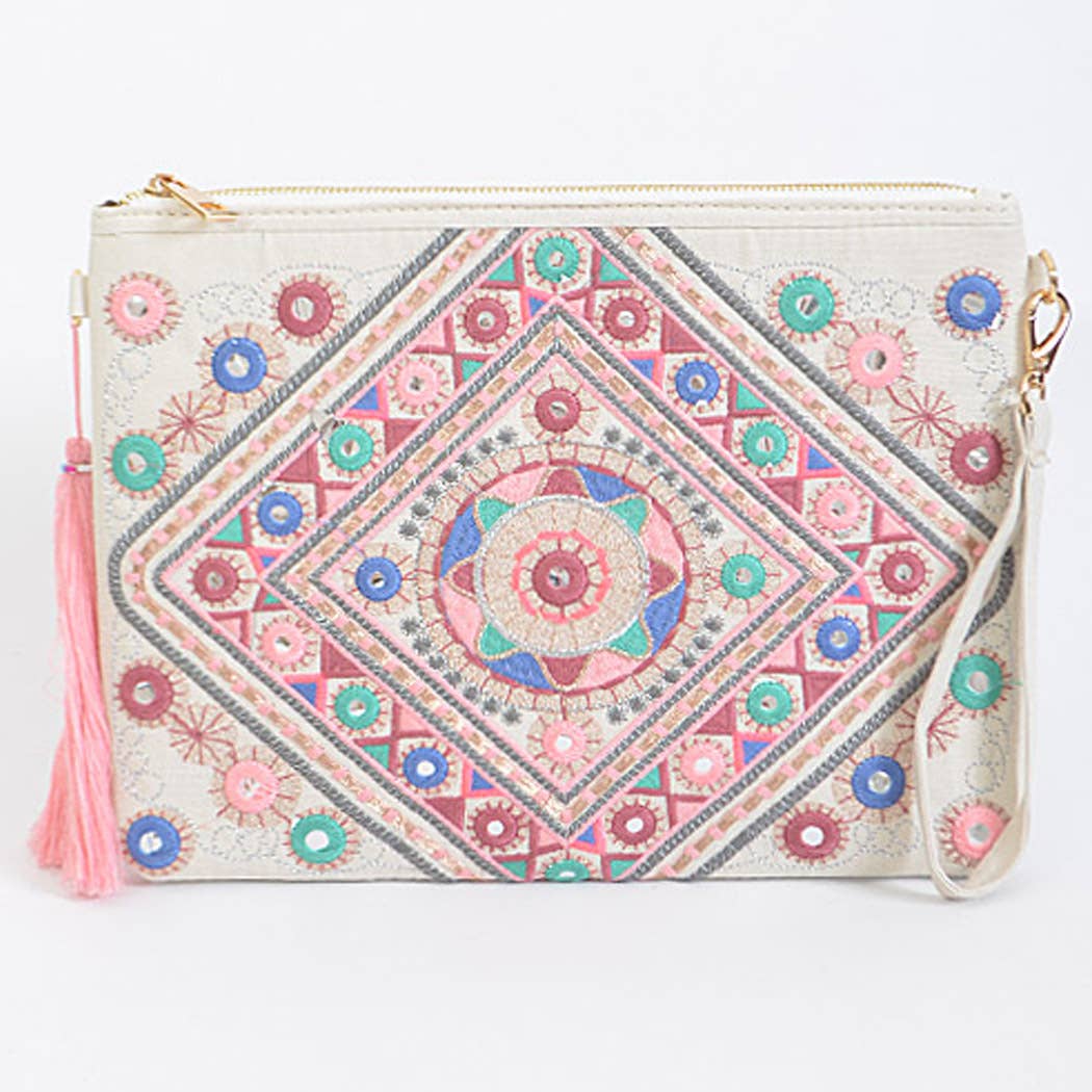 3AM BY H&D ACCESSORIES - Wholesale Clutch Bag - Women's - Indian Inspired Colorful Clutch4