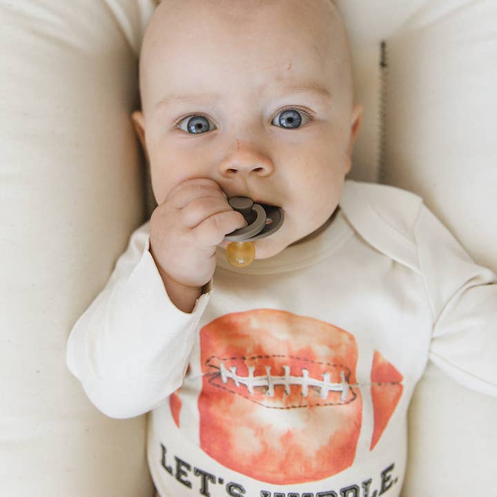 Urban Baby Co. - Wholesale Bodysuit (Non-Footed) - Baby - Let's Huddle Football Organic Baby Onesie & Toddler Tee5