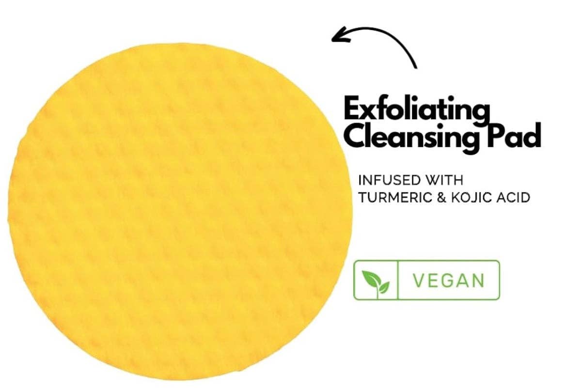 Beyond SKN Deep – wholesale Facial exfoliant/scrub – Turmeric + Kojic Facial Exfoliating Pads1