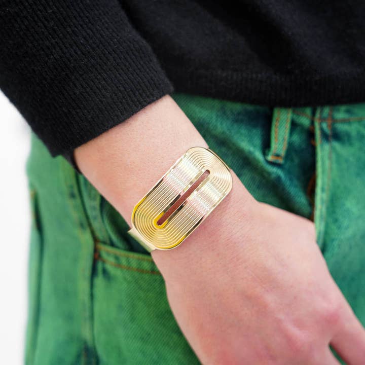 Manchette 7 Chemins – Fabriqué en France – Or 18K pour la vente par Lovelyday bijoux