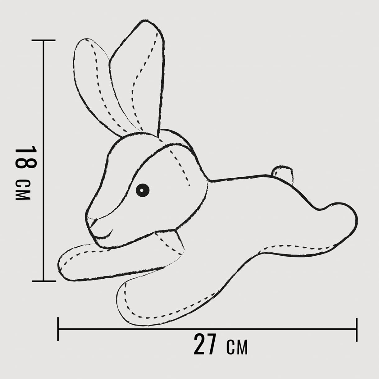 ne&no - Wholesale Pet Plush Toy - Dog - ne&no® Durable Dog Toy with Squeaker - Bunny Haru5