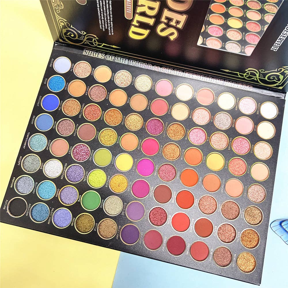 FurDecoration - Wholesale Eyeshadow Palette - Gorgeous Matte Eyeshadow Palette with 88 Vibrant Colors2