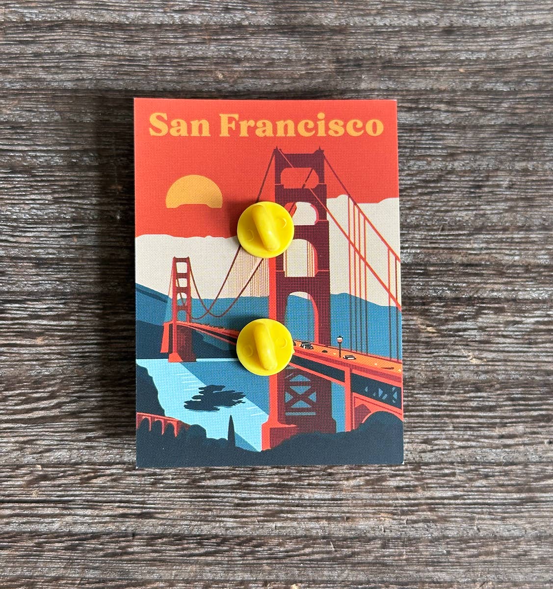 Local Notion - Wholesale Lapel Pin/Button - Golden Gate Evening Lapel Pin1