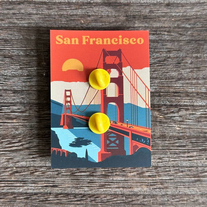 Local Notion – Engroshandel Reversnål/knap – Golden Gate aften reversnål1