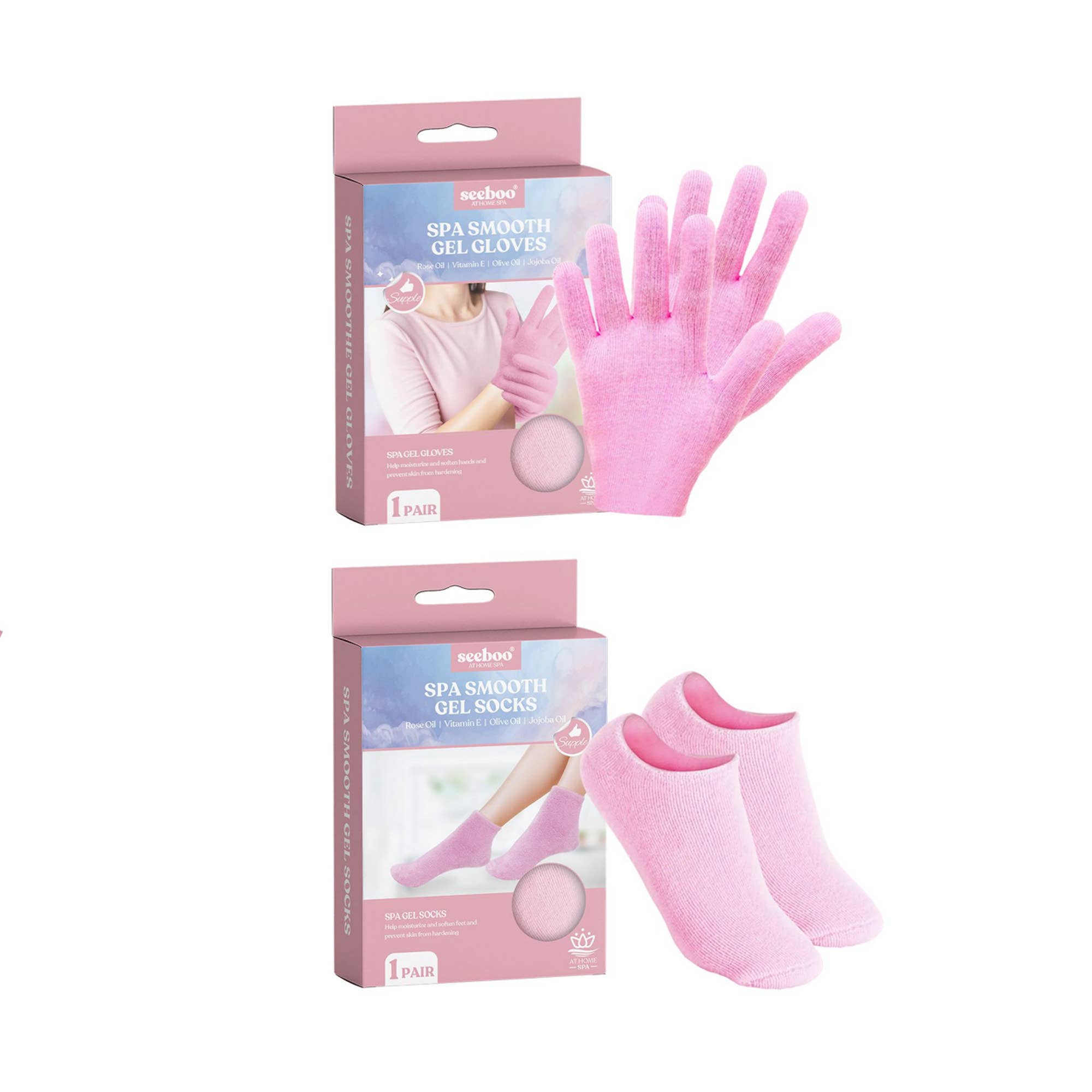 Extreme Fit Wholesale - Wholesale Moisturizing Gloves - SPA MOISTURIZING SMOOTH GEL GLOVES AND SOCKS