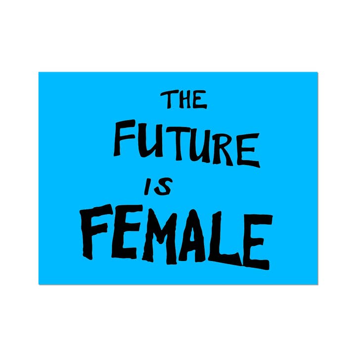 Pegatina troquelada "El futuro es femenino" de Sam Durant para venta al por mayor de Apply Stickers