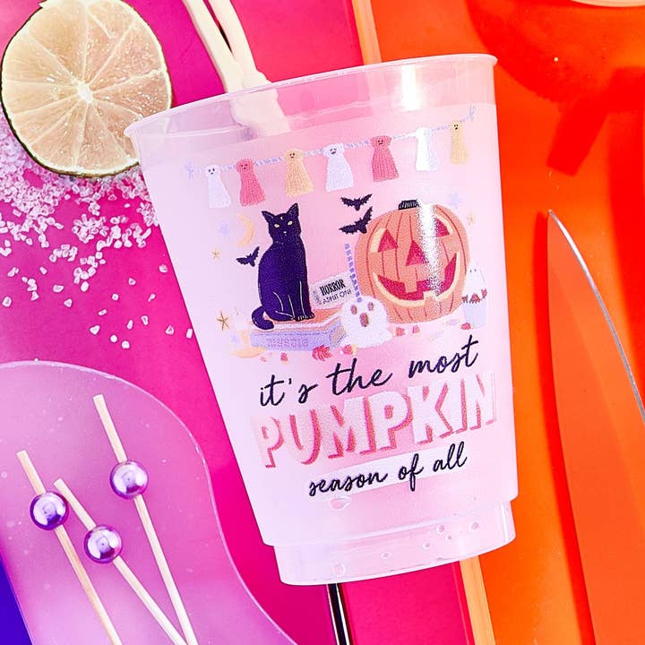 As Temporadas Mais Abóbora Halloween Copos Foscos - Halloween por atacado de Sip Hip Hooray