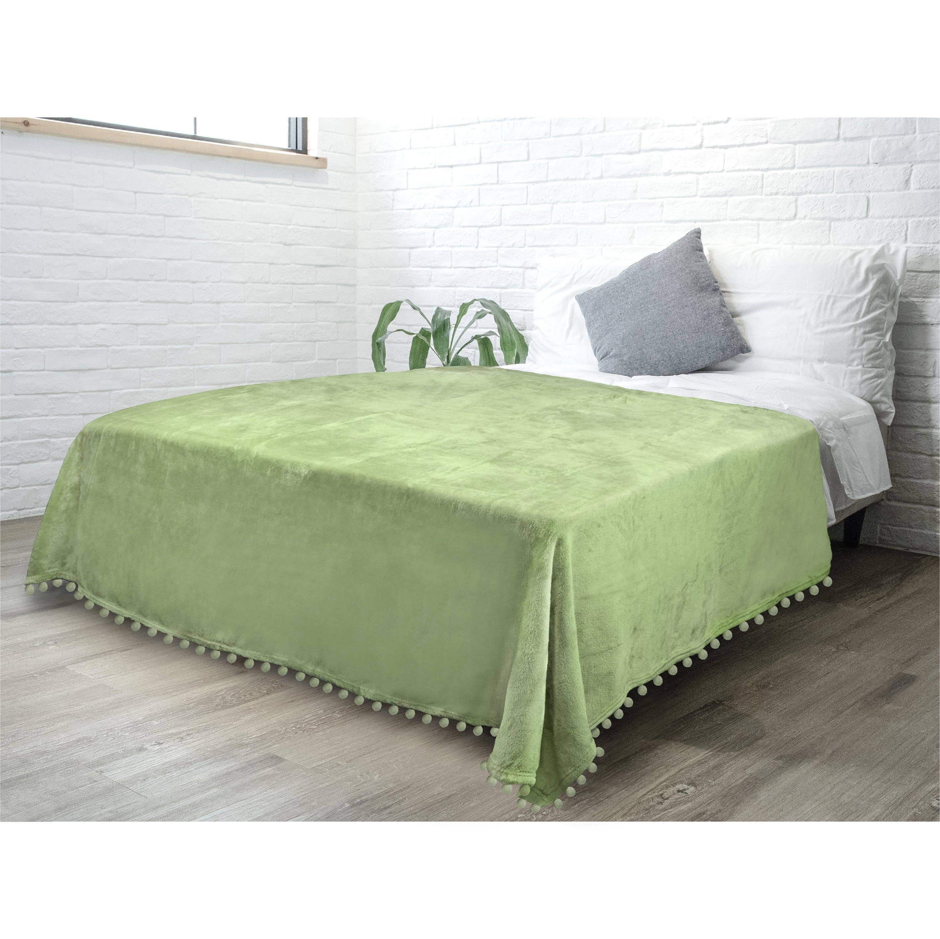 Pavilia – wholesale Prydnadsfilt – Filt med pompom-fransar99