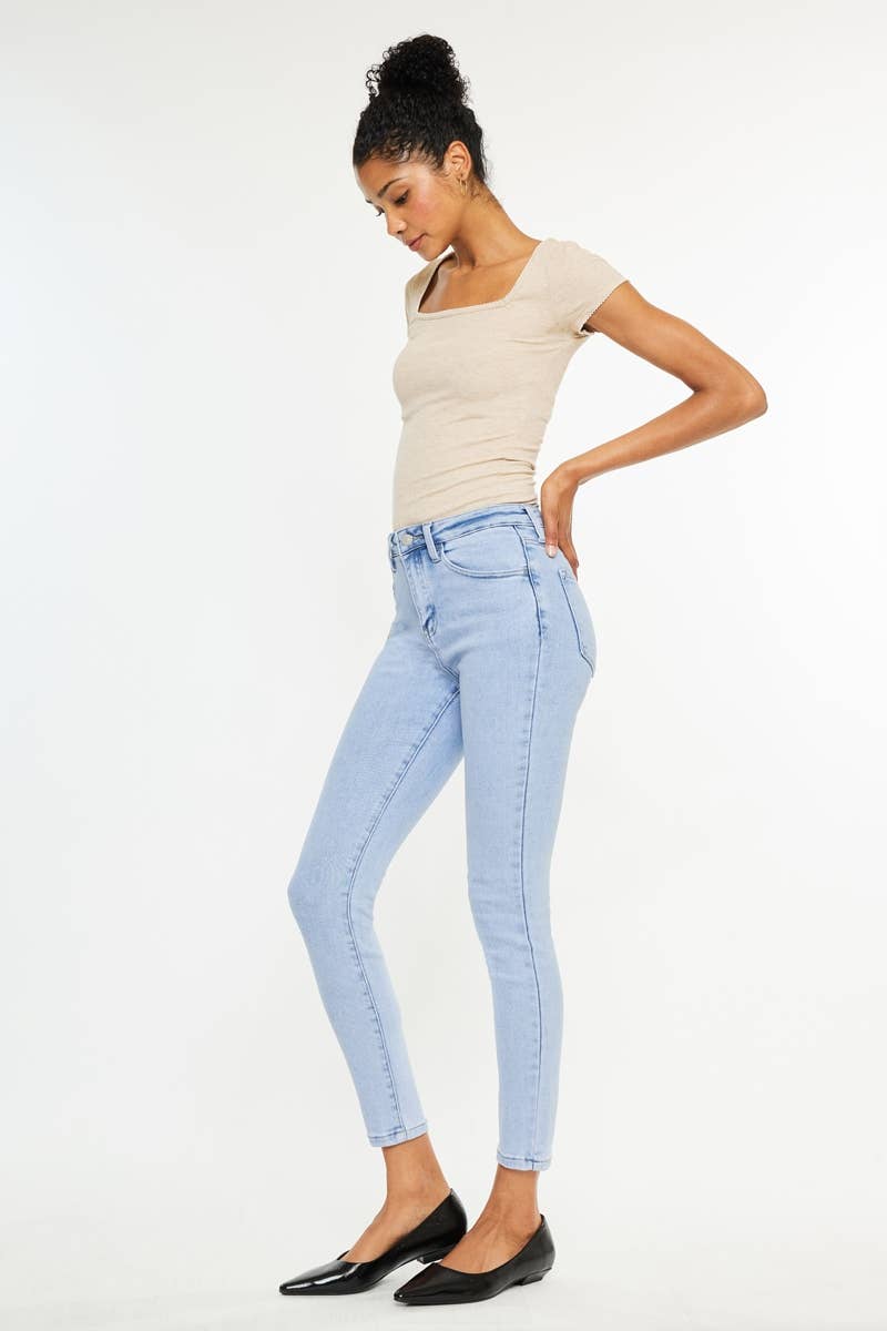 LIGHT OPEN PACK HIGH RISE ANKLE SKINNY JEANS-KC20050L for wholesale on Faire3