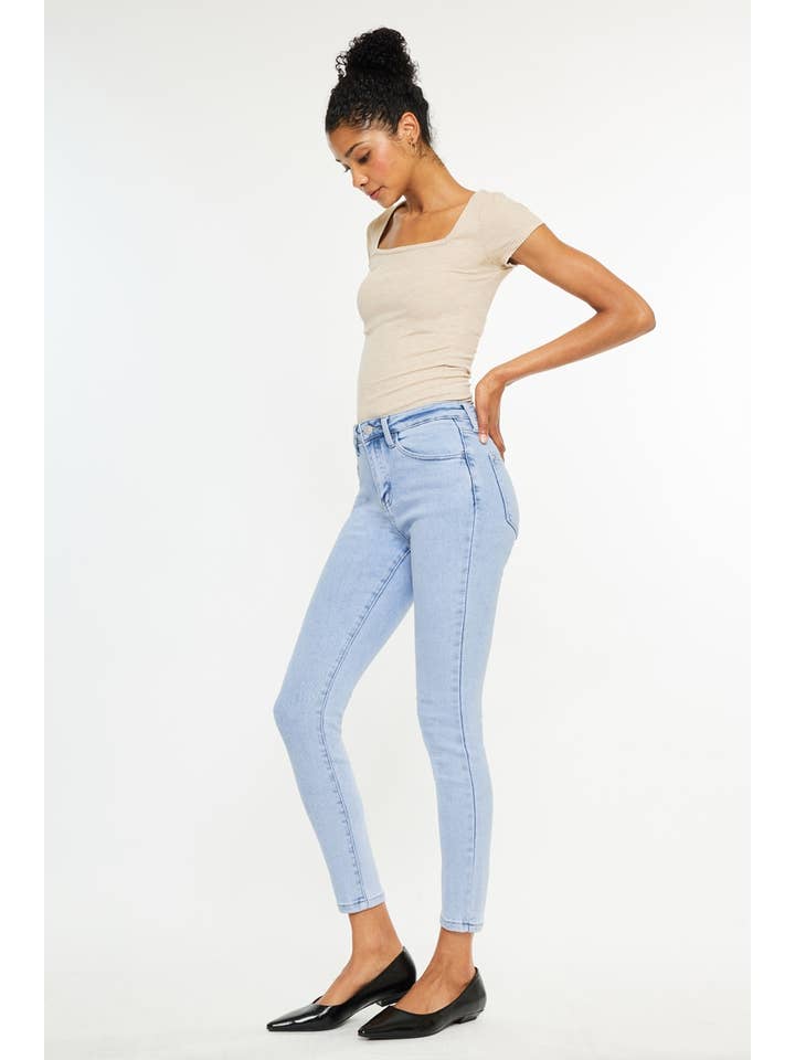 LIGHT OPEN PACK HIGH RISE ANKLE SKINNY JEANS-KC20050L for wholesale on Faire3