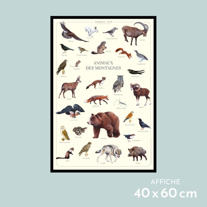 Bergdieren - Poster voor wholesale door Longue-vue