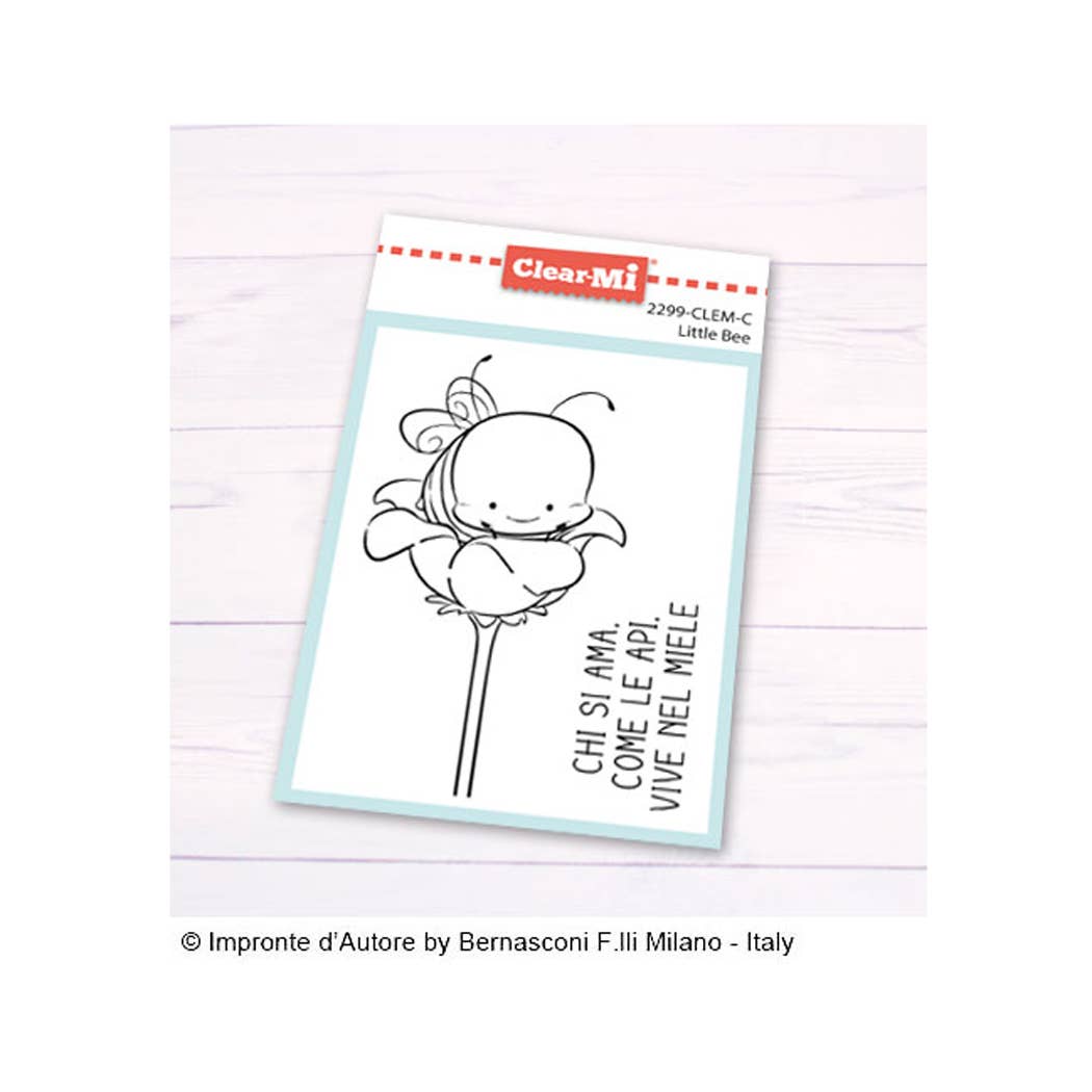 Impronte D'Autore - Wholesale Rubber/Decorative Stamp - Little Bee Clear Polymer Stamps