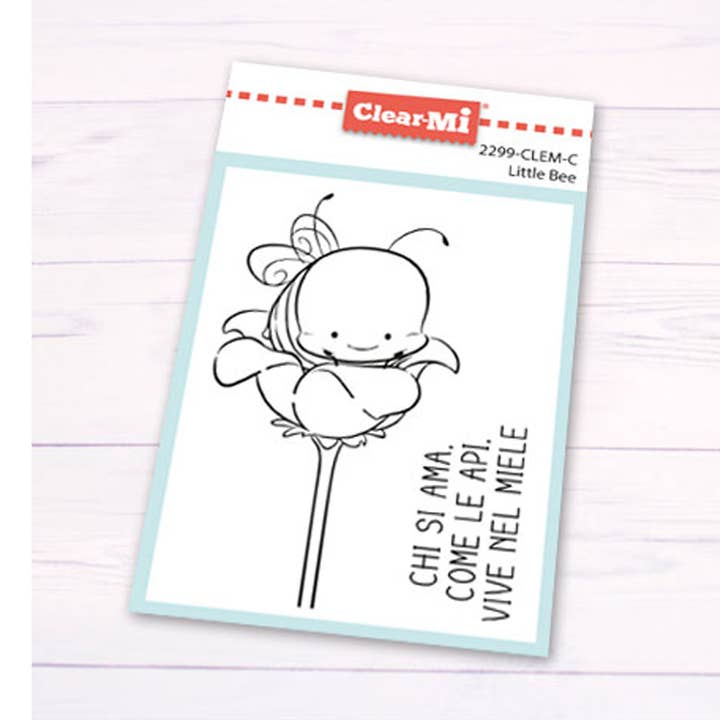 Impronte D'Autore - Wholesale Rubber/Decorative Stamp - Little Bee Clear Polymer Stamps0