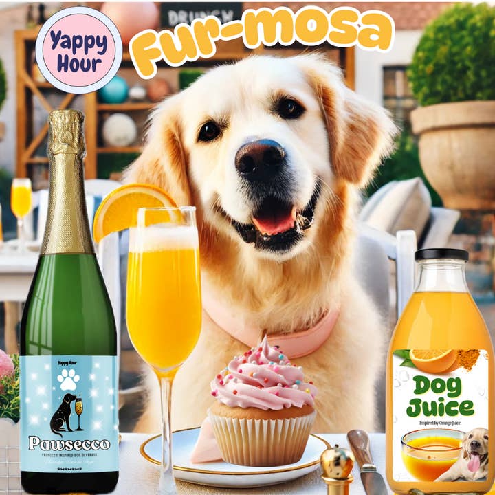 Yappy Hour - Wholesale Pet Treats - Dog - Mimosa Kit for Dogs | 6ct | Electrolyte-Mango5