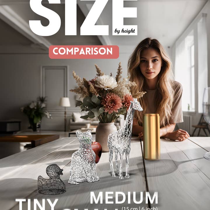 3DOfficeAT – Großhandel Skulptur – Niedliche geometrische Pitbull-Skulptur5